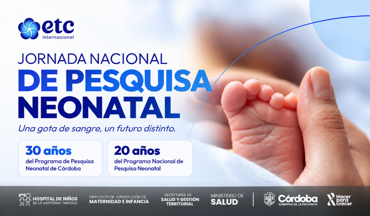 ETC Internacional presente en las Jornadas Nacionales de Pesquisa Neonatal en Córdoba